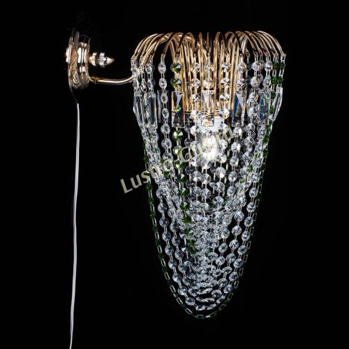 Бра Каскад Водоворот зеленая в Новокузнецке Гусь Хрустальный