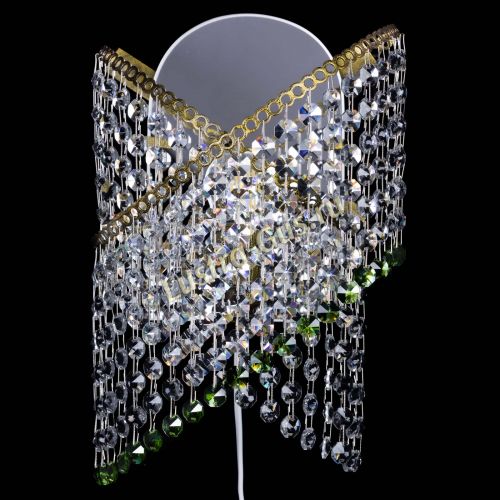 Бра Космея №1 зеленая под бронзу в Новокузнецке Гусь Хрустальный