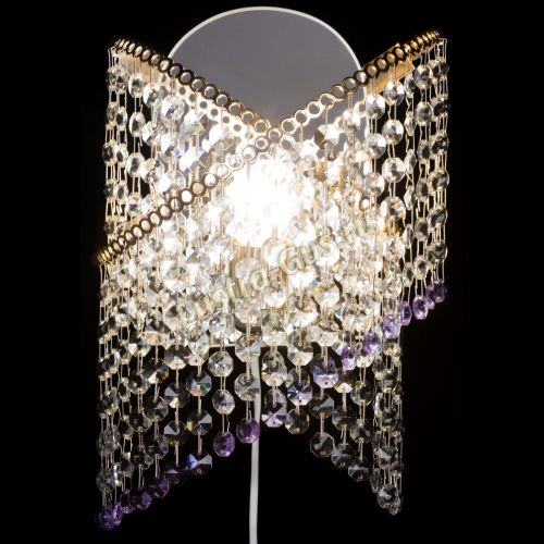 Бра Космея №1 фиолетовая в Новокузнецке Гусь Хрустальный