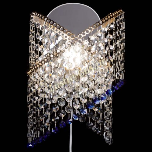 Бра Космея №1 синяя в Новокузнецке Гусь Хрустальный