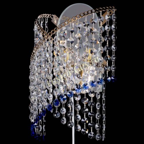 Бра Космея №1 синяя в Новокузнецке Гусь Хрустальный