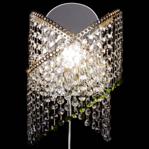 Бра Космея №1 зеленая в Новокузнецке Гусь Хрустальный