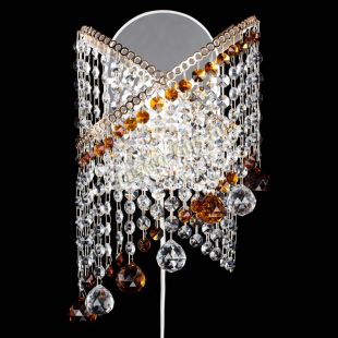 Бра из хрусталя Космея №3 чайная