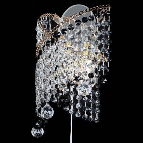 Бра Космея №3 черная в Новокузнецке Гусь Хрустальный