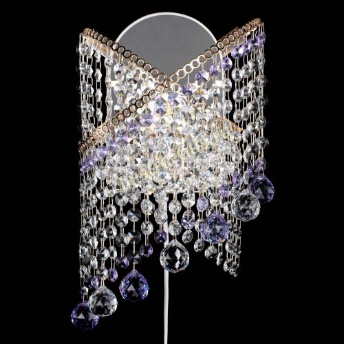 Бра Космея №3 фиолетовая в Новокузнецке Гусь Хрустальный