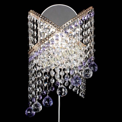 Бра Космея №3 фиолетовая в Новокузнецке Гусь Хрустальный