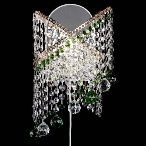 Бра Космея №3 зеленая в Новокузнецке Гусь Хрустальный