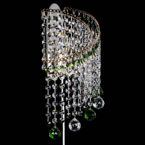 Бра Космея №3 зеленая в Новокузнецке Гусь Хрустальный