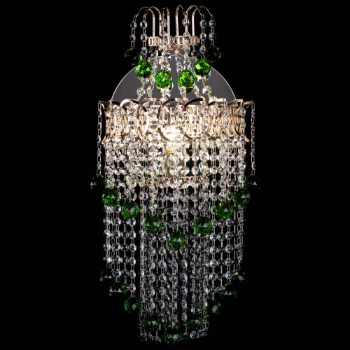 Бра Ника №5 зеленая в Новокузнецке Гусь Хрустальный