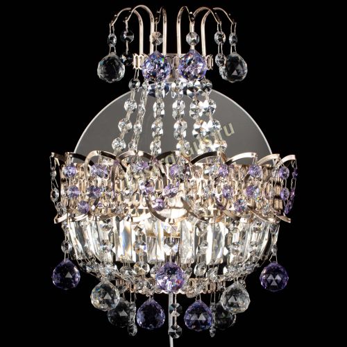 Бра Ника шар фиолетовая в Новокузнецке Гусь Хрустальный