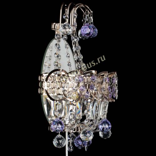 Бра Ника шар фиолетовая в Новокузнецке Гусь Хрустальный