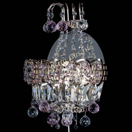 Бра Ника шар розовая в Новокузнецке Гусь Хрустальный