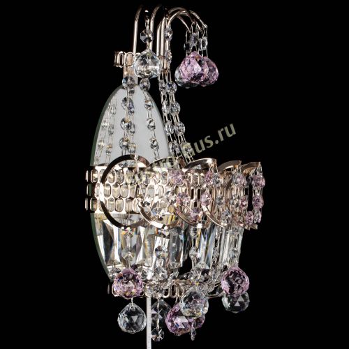 Бра Ника шар розовая в Новокузнецке Гусь Хрустальный