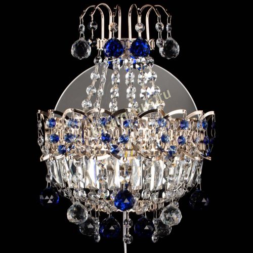 Бра Ника шар синяя в Новокузнецке Гусь Хрустальный