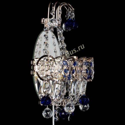 Бра Ника шар синяя в Новокузнецке Гусь Хрустальный