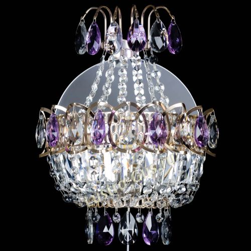 Бра Ника журавлик фиолетовая в Новокузнецке Гусь Хрустальный