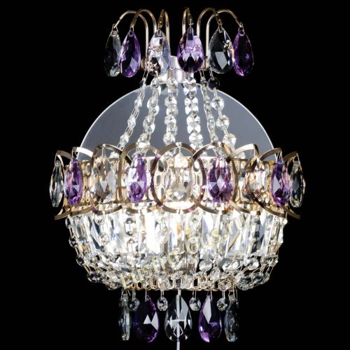 Бра Ника журавлик фиолетовая в Новокузнецке Гусь Хрустальный