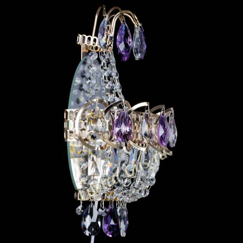 Бра Ника журавлик фиолетовая в Новокузнецке Гусь Хрустальный