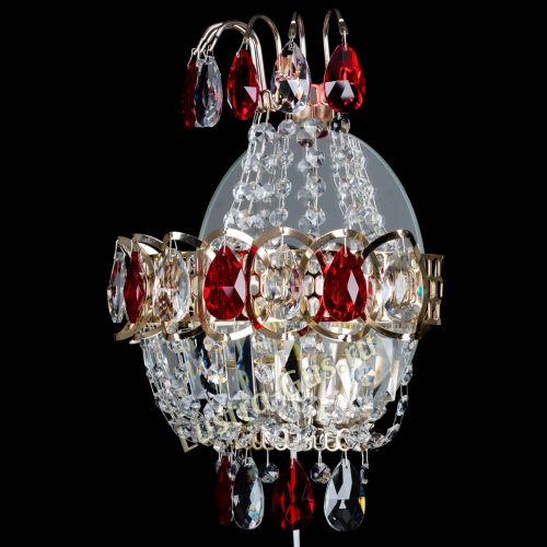 Бра Ника журавлик красная в Новокузнецке Гусь Хрустальный