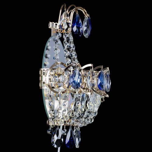 Бра Ника журавлик синяя в Новокузнецке Гусь Хрустальный