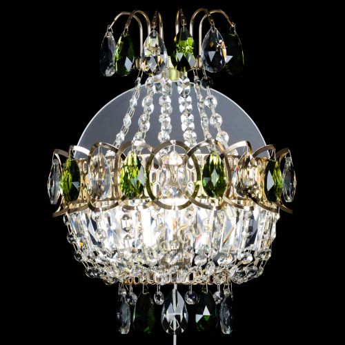 Бра Ника журавлик зеленая в Новокузнецке Гусь Хрустальный