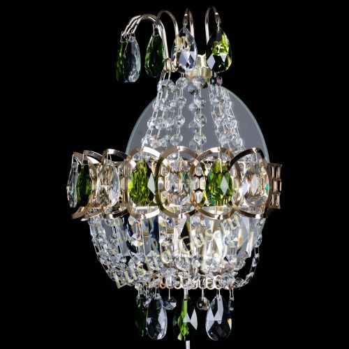 Бра Ника журавлик зеленая в Новокузнецке Гусь Хрустальный