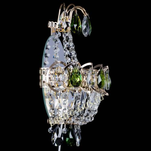 Бра Ника журавлик зеленая в Новокузнецке Гусь Хрустальный