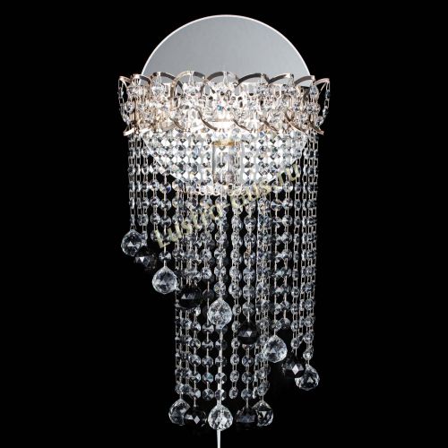 Бра Омега №1 черная в Новокузнецке Гусь Хрустальный