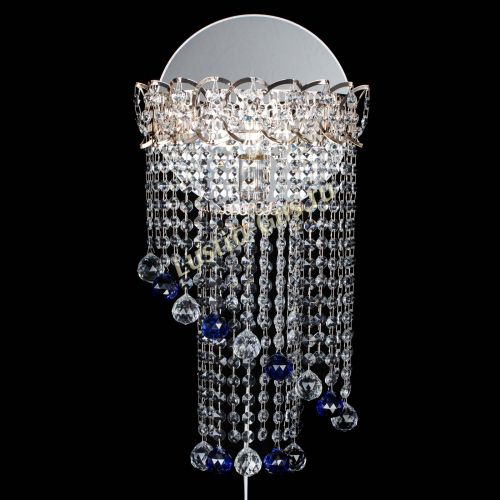 Бра Омега №1 синяя в Новокузнецке Гусь Хрустальный