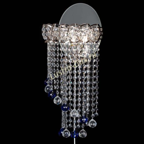 Бра Омега №1 синяя в Новокузнецке Гусь Хрустальный