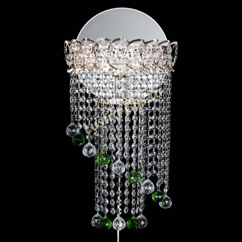 Бра Омега №1 зеленая в Новокузнецке Гусь Хрустальный