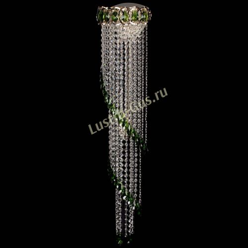 Бра Омега №4 зеленая в Новокузнецке Гусь Хрустальный