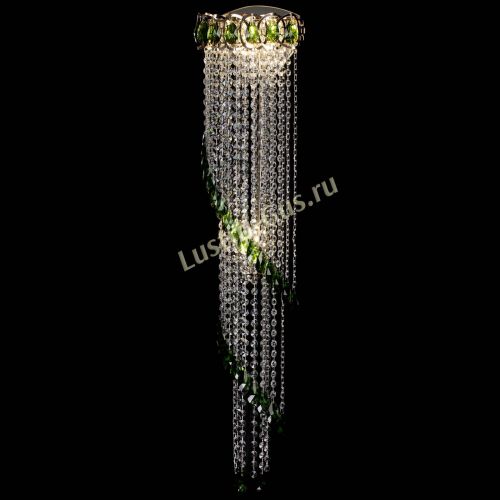 Бра Омега №4 зеленая в Новокузнецке Гусь Хрустальный