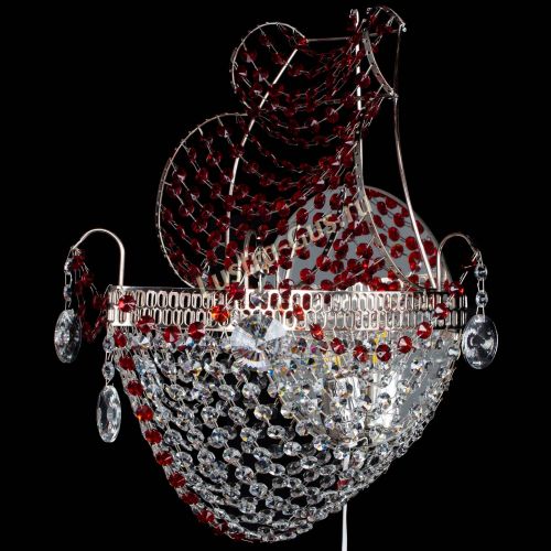 Бра Парусник №1 красная в Новокузнецке Гусь Хрустальный