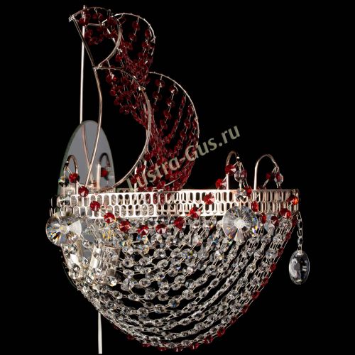 Бра Парусник №1 красная в Новокузнецке Гусь Хрустальный