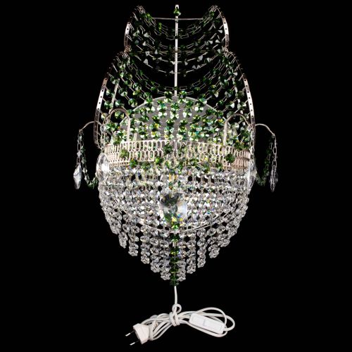 Бра Парусник №1 зеленая в Новокузнецке Гусь Хрустальный