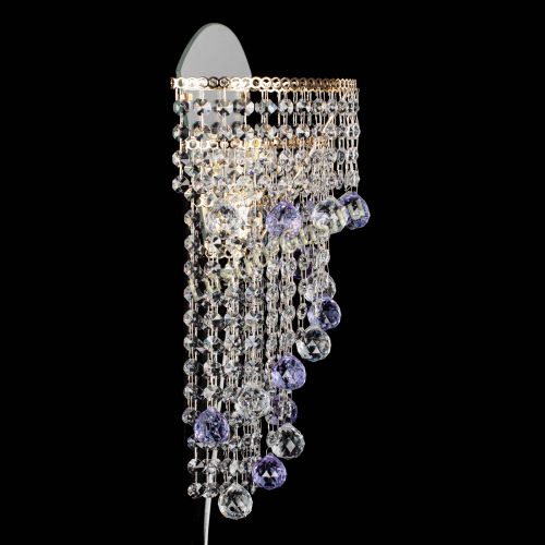 Бра Пирамида №3 фиолетовая в Новокузнецке Гусь Хрустальный