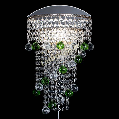 Бра Пирамида №3 зеленая в Новокузнецке Гусь Хрустальный