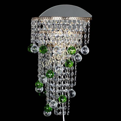 Бра Пирамида №3 зеленая в Новокузнецке Гусь Хрустальный