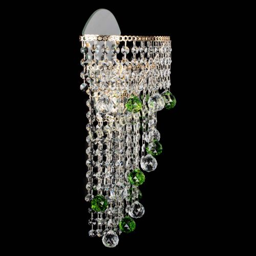 Бра Пирамида №3 зеленая в Новокузнецке Гусь Хрустальный