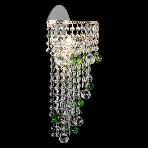 Бра Пирамида №3 зеленая в Новокузнецке Гусь Хрустальный