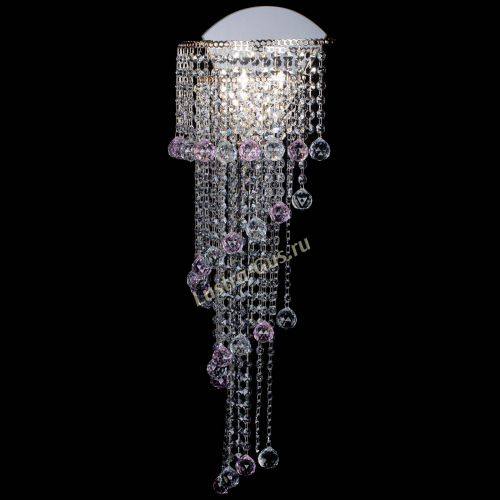 Бра Пирамида №6 розовая в Новокузнецке Гусь Хрустальный