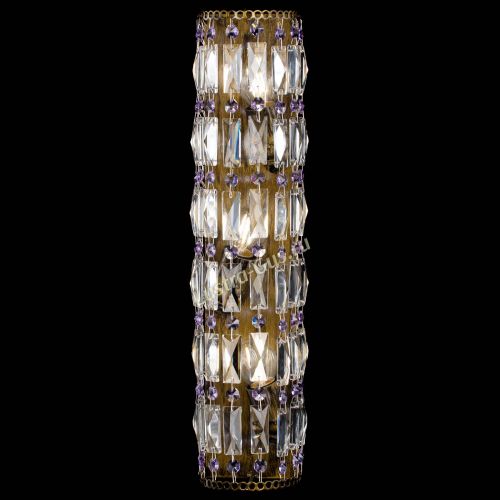 Бра Прямоугольник пластинка под бронзу Фиолетовая в Новокузнецке Гусь Хрустальный