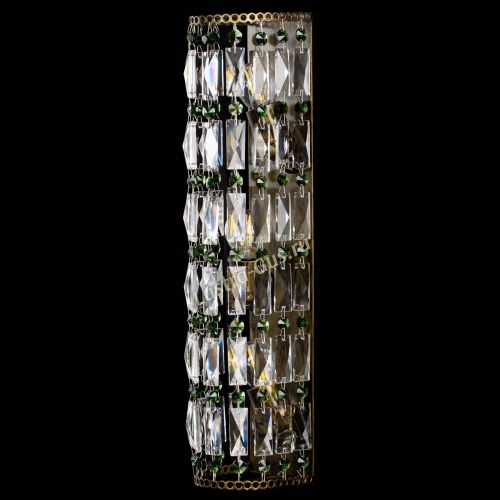 Бра Прямоугольник пластинка под бронзу Зеленая в Новокузнецке Гусь Хрустальный