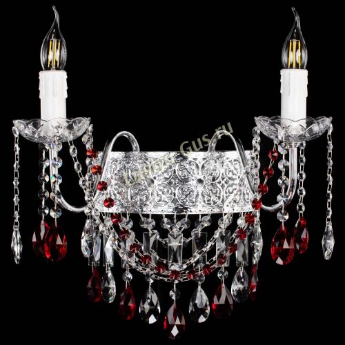 Бра Свеча Восток №2 красная в Новокузнецке Гусь Хрустальный