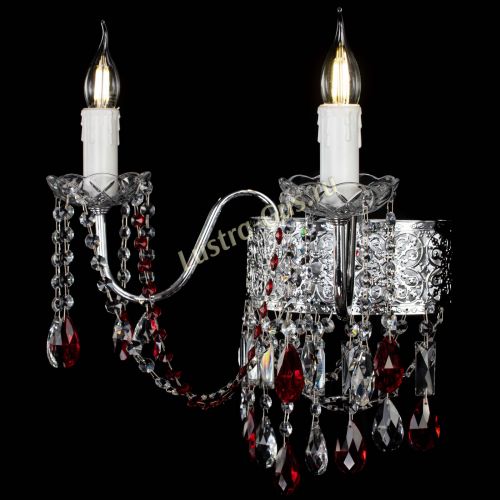 Бра Свеча Восток №2 красная в Новокузнецке Гусь Хрустальный
