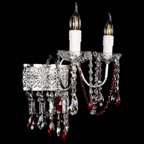 Бра Свеча Восток №2 красная в Новокузнецке Гусь Хрустальный