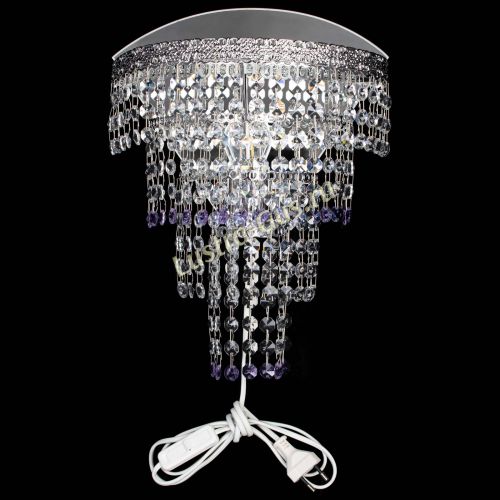 Бра Токката оптикон фиолетовая в Новокузнецке Гусь Хрустальный