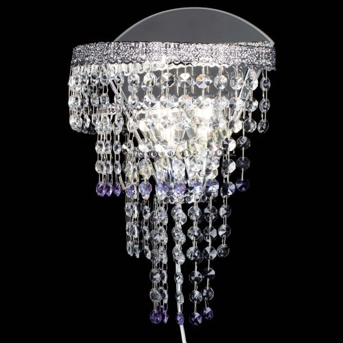 Бра Токката оптикон фиолетовая в Новокузнецке Гусь Хрустальный