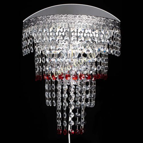 Бра Токката оптикон красная в Новокузнецке Гусь Хрустальный